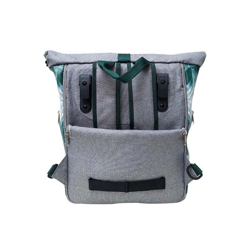 IKURI Kombi Fahrradtasche Rucksack Pinos – wasserdicht, 13–21 l, handgefertigt