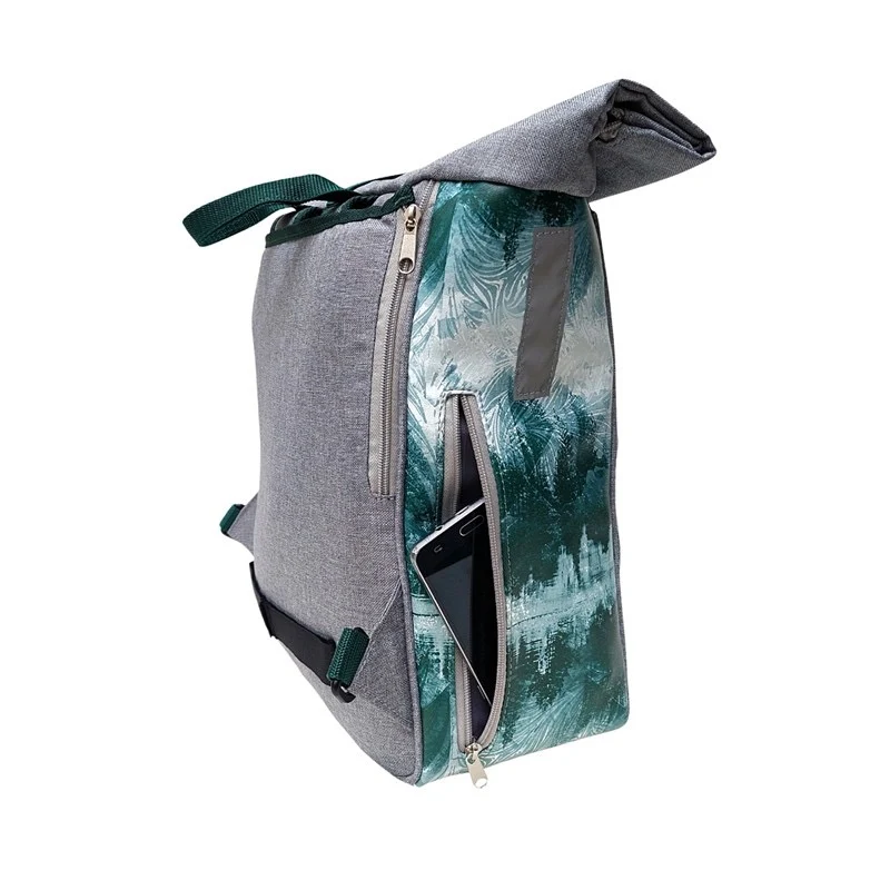 IKURI Kombi Fahrradtasche Rucksack Pinos – wasserdicht, 13–21 l, handgefertigt