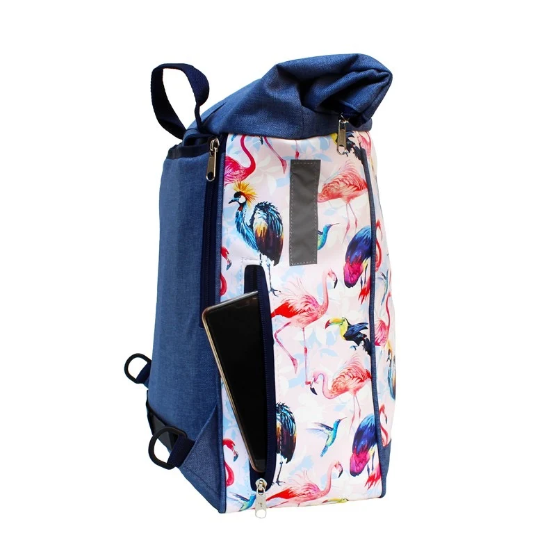 IKURI Kombi Fahrradtasche Rucksack Pajaros – wasserdicht, 13–21 l, handgefertigt