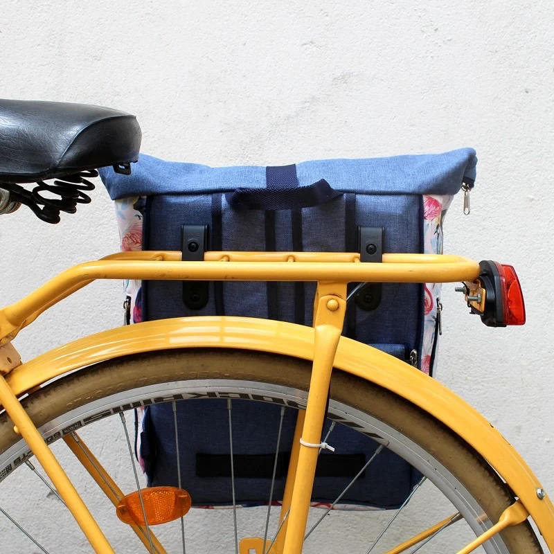 IKURI Kombi Fahrradtasche Rucksack Pajaros – wasserdicht, 13–21 l, handgefertigt