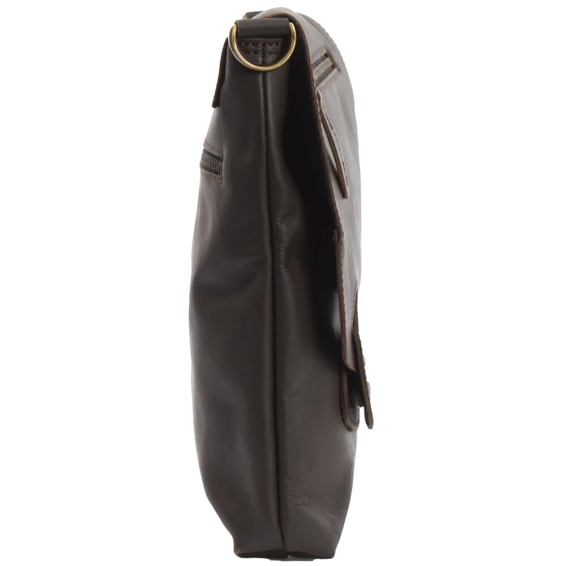 Umhängetasche Ledertasche Schultertasche Leder dunkelbraun LE3027