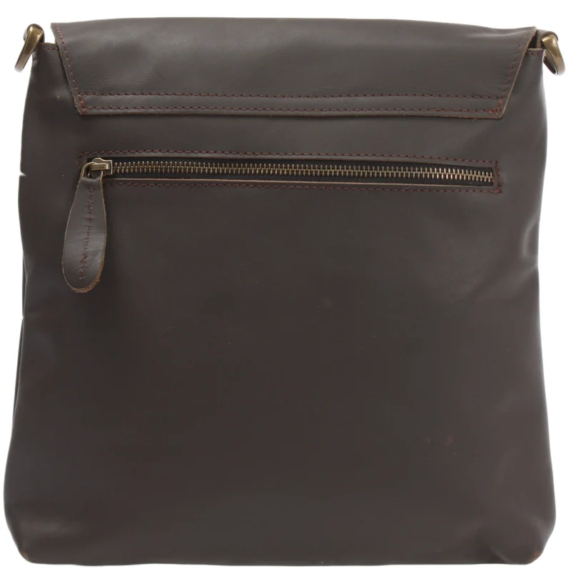 Umhängetasche Ledertasche Schultertasche Leder dunkelbraun LE3027