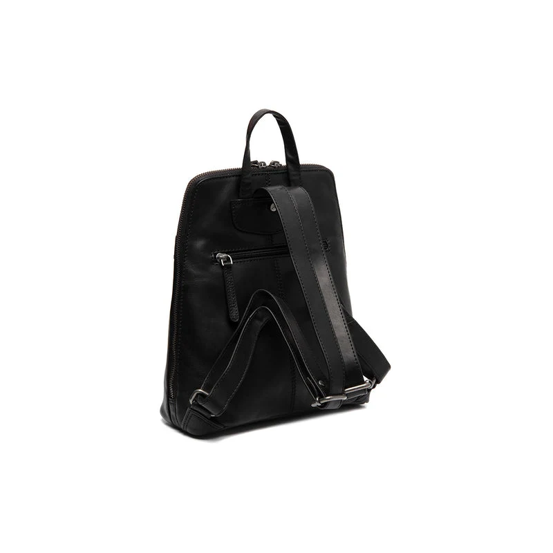 The Chesterfield Brand | Leder Rucksack Linford Schwarz | Wax Pull Up Leder