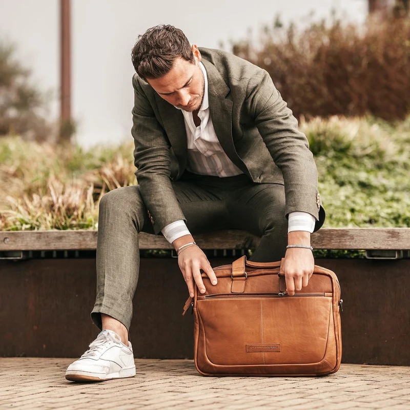 The Chesterfield Brand | Laptoptasche Seth | Wax Pull Up Leder