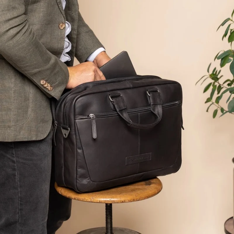 The Chesterfield Brand | Laptoptasche Seth | Wax Pull Up Leder