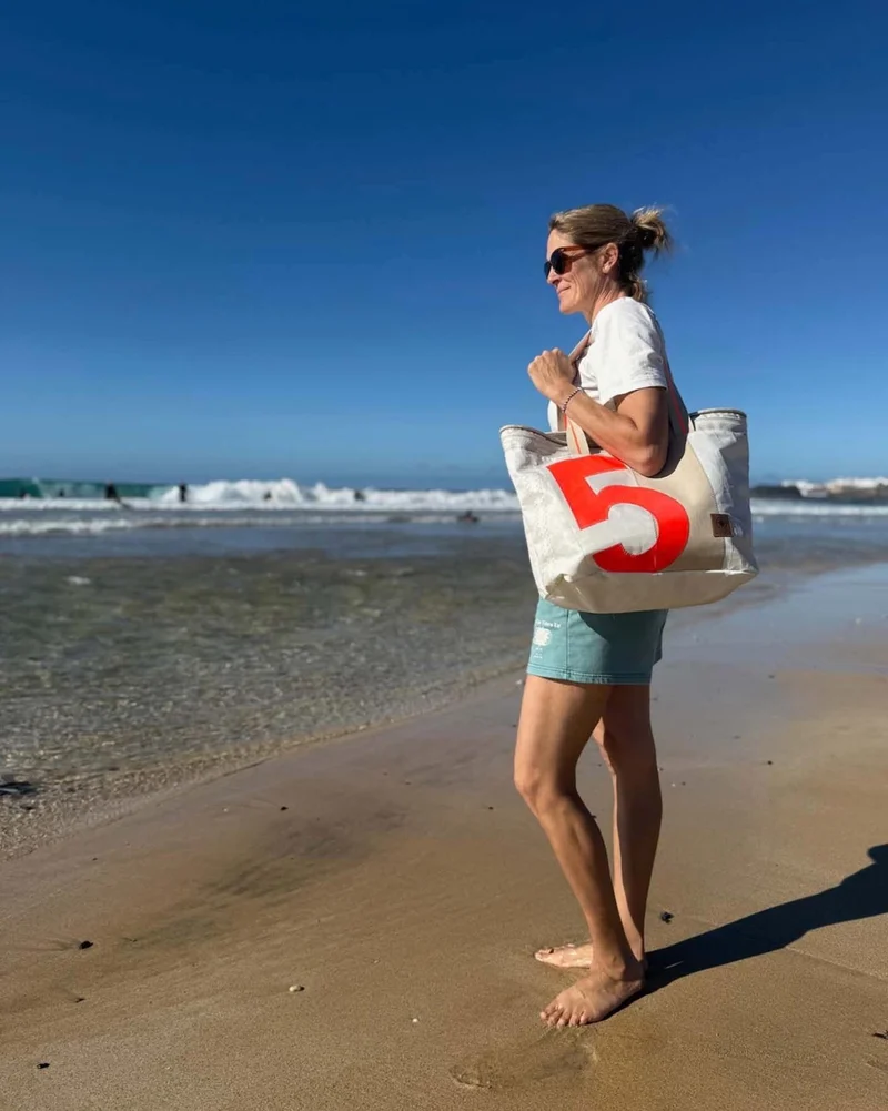 Strandtasche "WATT" RESQ Kollektion – Strandtasche & Einkaufstasche aus recyceltem Segeltuch