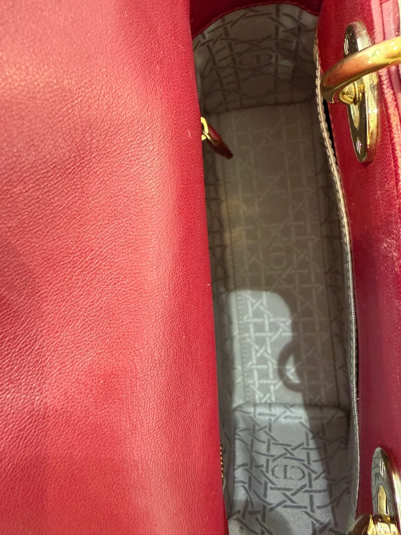 Dior Lady Dior Small Lamb Burgundy 2018