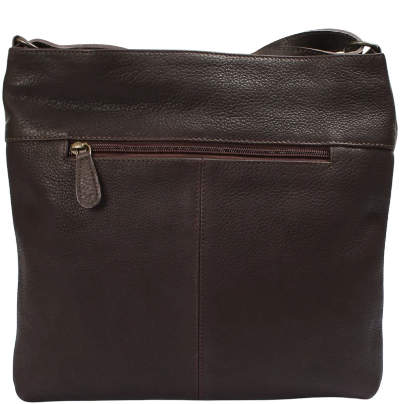 Umhängetasche Ledertasche Damen Schultertasche Rindsleder dunkelbraun LE0066