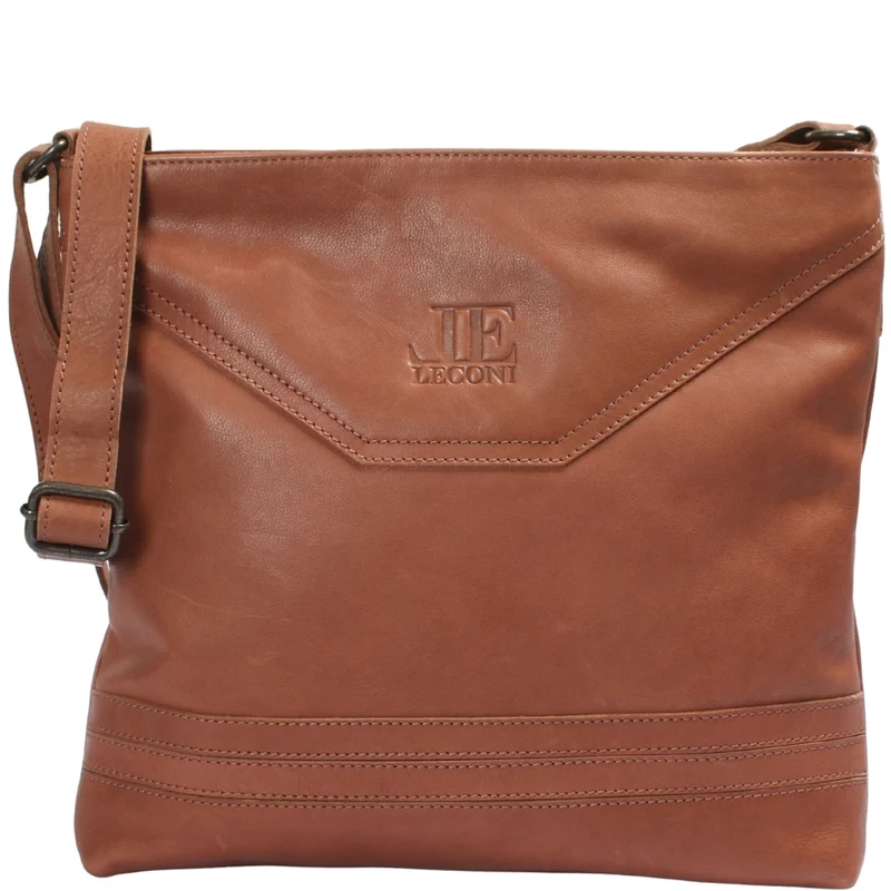 Umhängetasche Ledertasche Damen Schultertasche Leder hellbraun LE0066