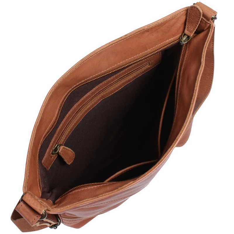 Umhängetasche Ledertasche Damen Schultertasche Leder hellbraun LE0066