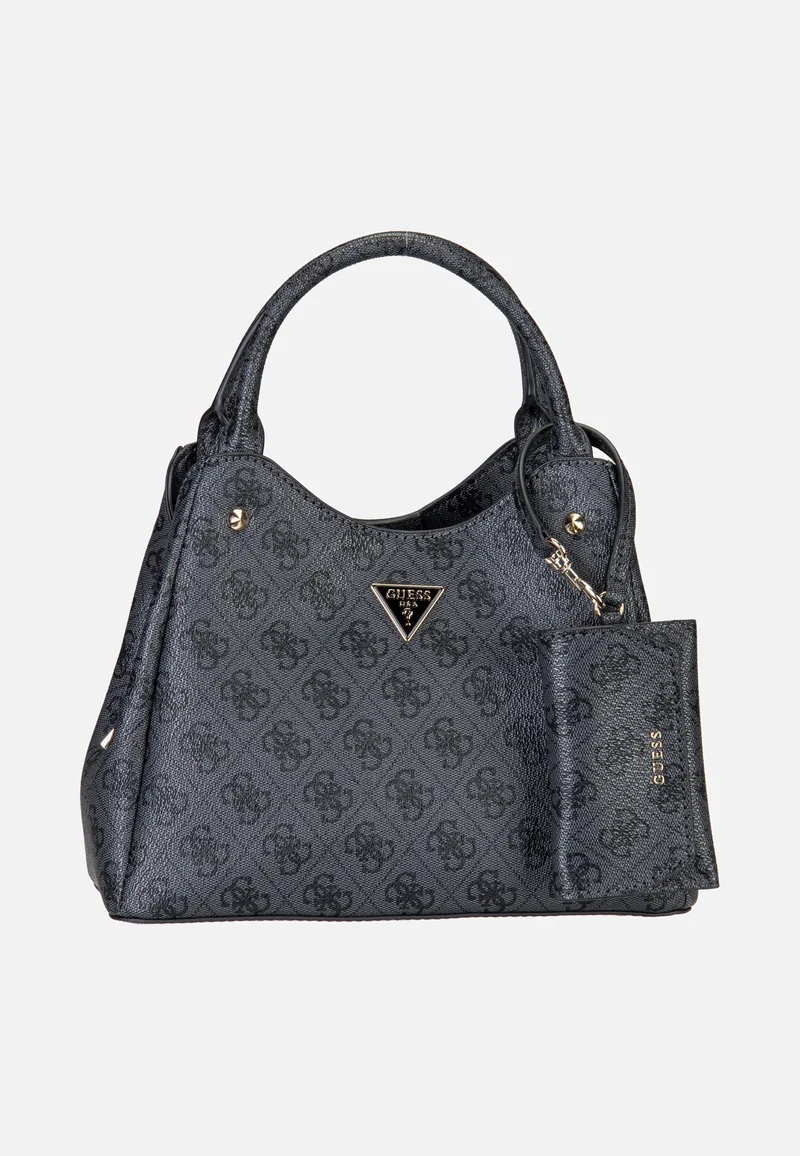 Lorella Logo Small Girlfriend 84220 Coal Logo - Henkeltasche