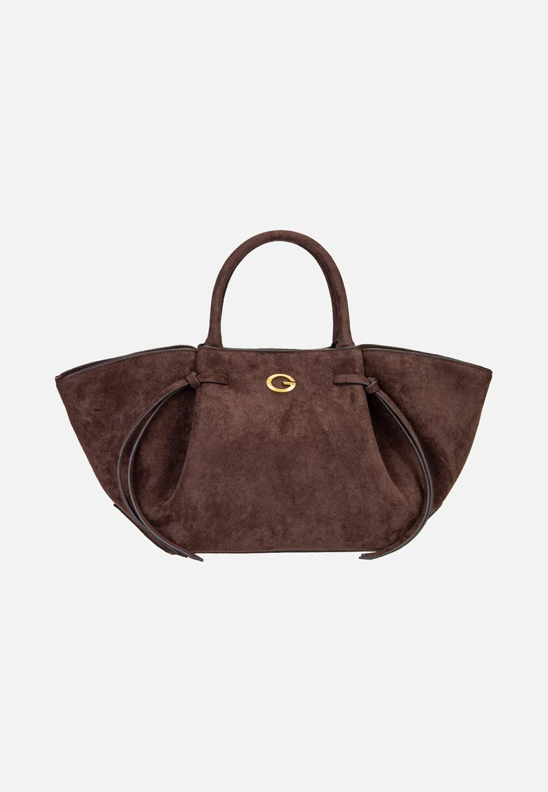 Allegra Girlfriend Suede 37060 Espresso - Satchel