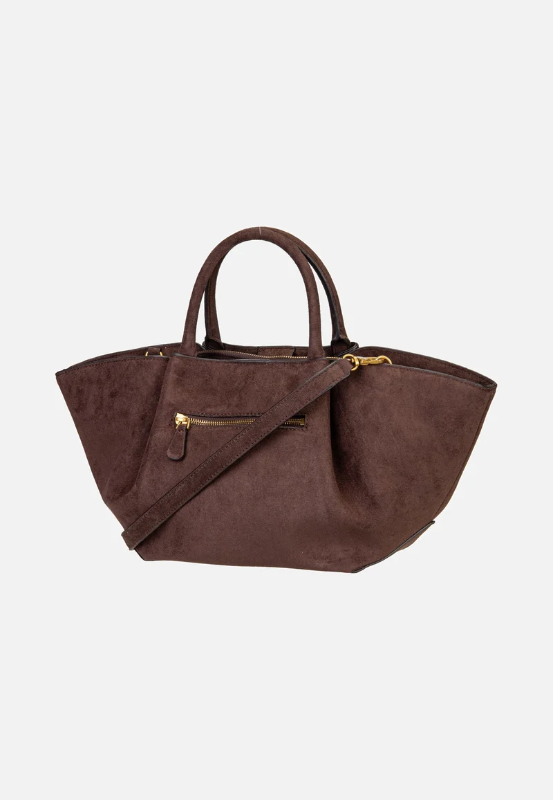 Allegra Girlfriend Suede 37060 Espresso - Satchel