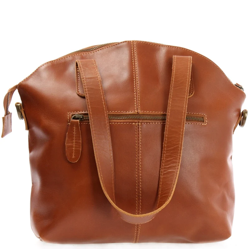 B-Ware Damentasche Henkeltasche Schultertasche Leder cognac LE0060