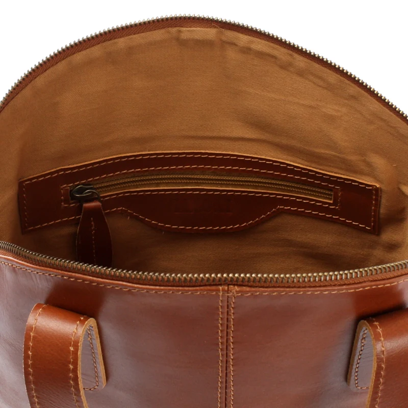 B-Ware Damentasche Henkeltasche Schultertasche Leder cognac LE0060