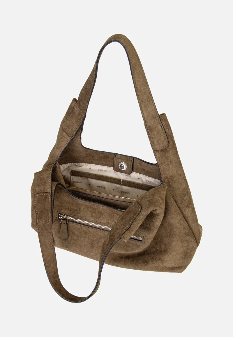 Sunset Small Suede 14010 Olive - Schultertasche