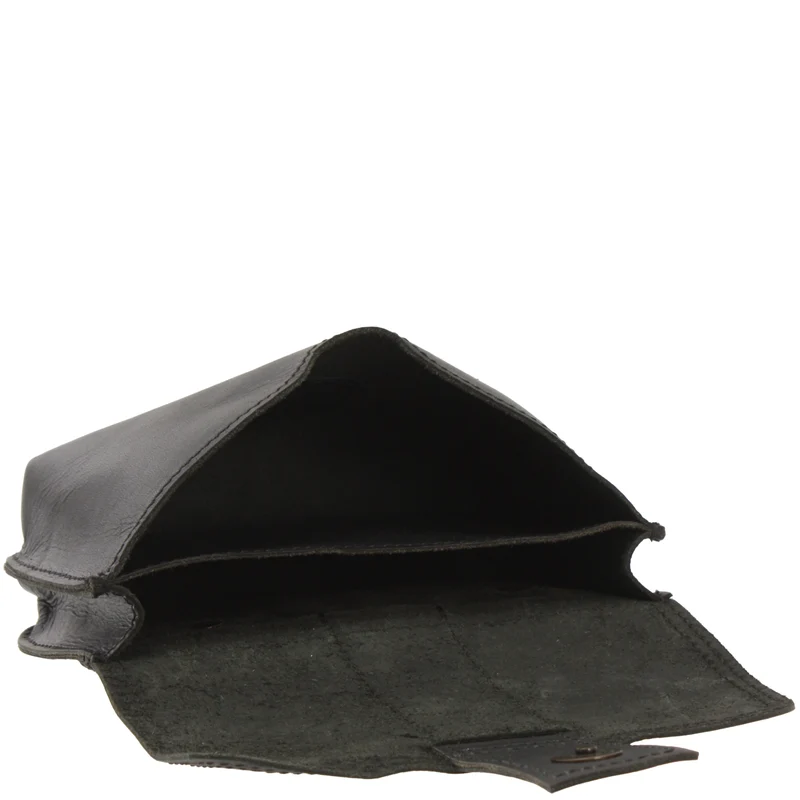 große Gürteltasche Bauchtasche Hüfttasche Damen Herren Rindsleder schwarz LE9030