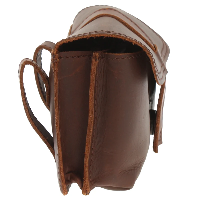 große Gürteltasche Bauchtasche Hüfttasche Damen Herren Rindsleder braun LE9030