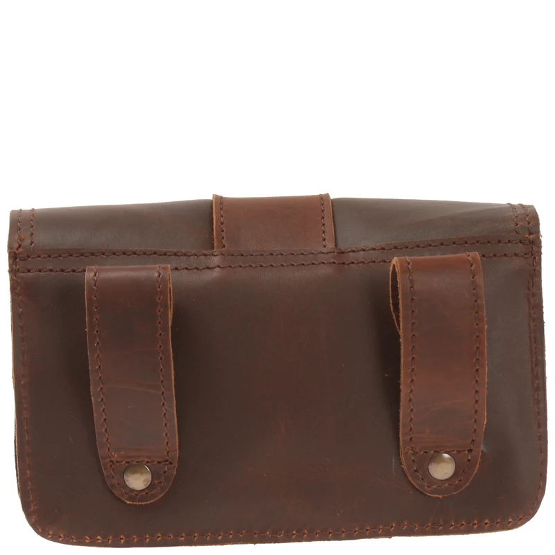 große Gürteltasche Bauchtasche Hüfttasche Damen Herren Rindsleder braun LE9030