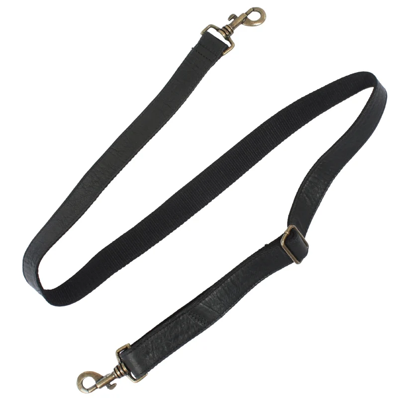 Trageriemen Gurt Schulterriemen Leder schwarz 150cm LEC-R5