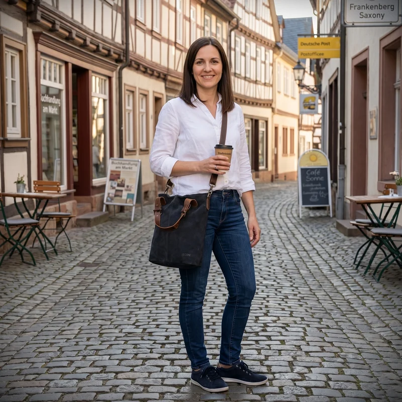 Schultertasche Henkeltasche Shopper Damentasche Veloursleder Leder anthrazit LE0054