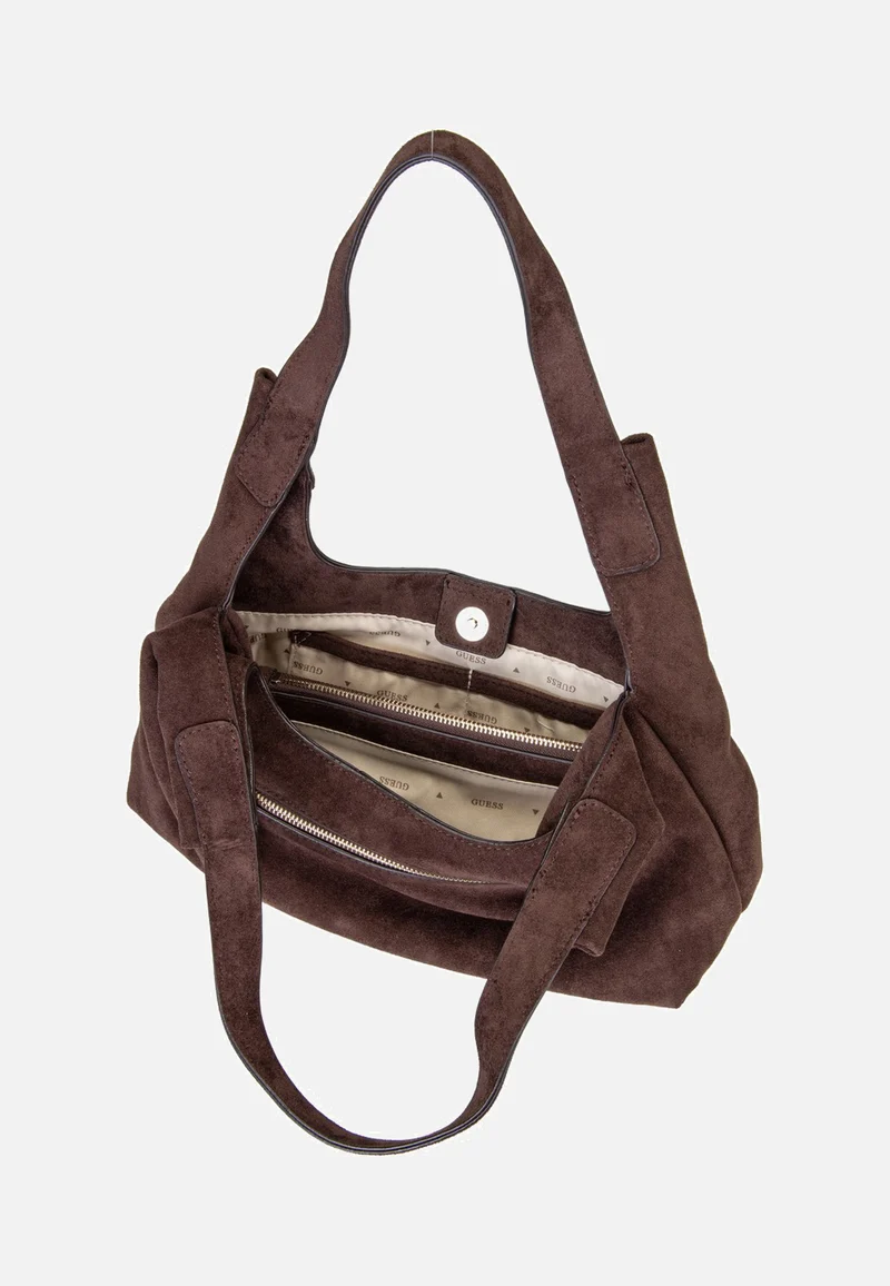 Sunset Small Suede 14010 Espresso - Schultertasche