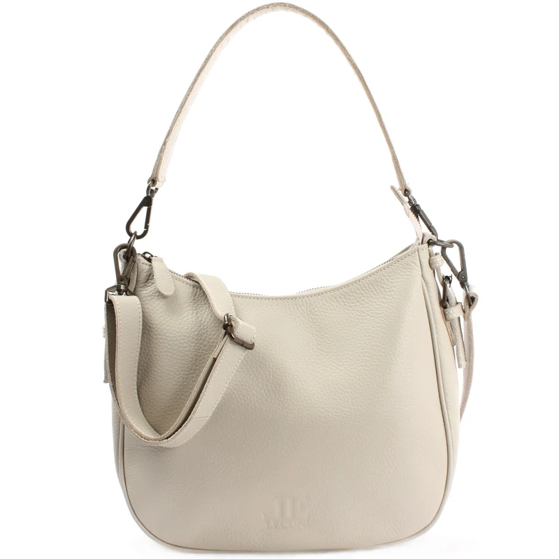 B-Ware Schultertasche Ledertasche Damentasche Leder beige LE0063