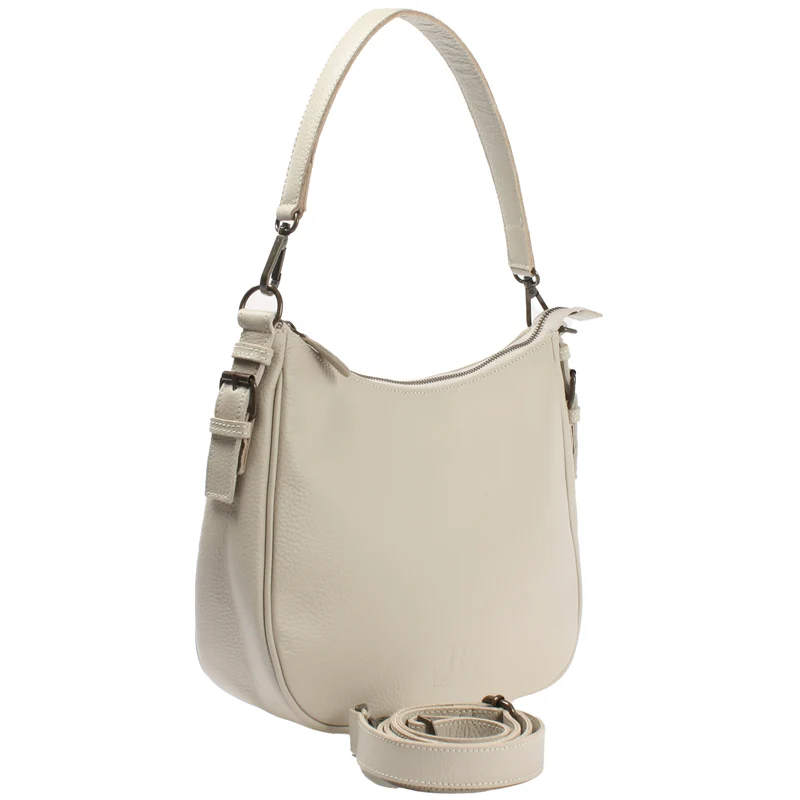 B-Ware Schultertasche Ledertasche Damentasche Leder beige LE0063