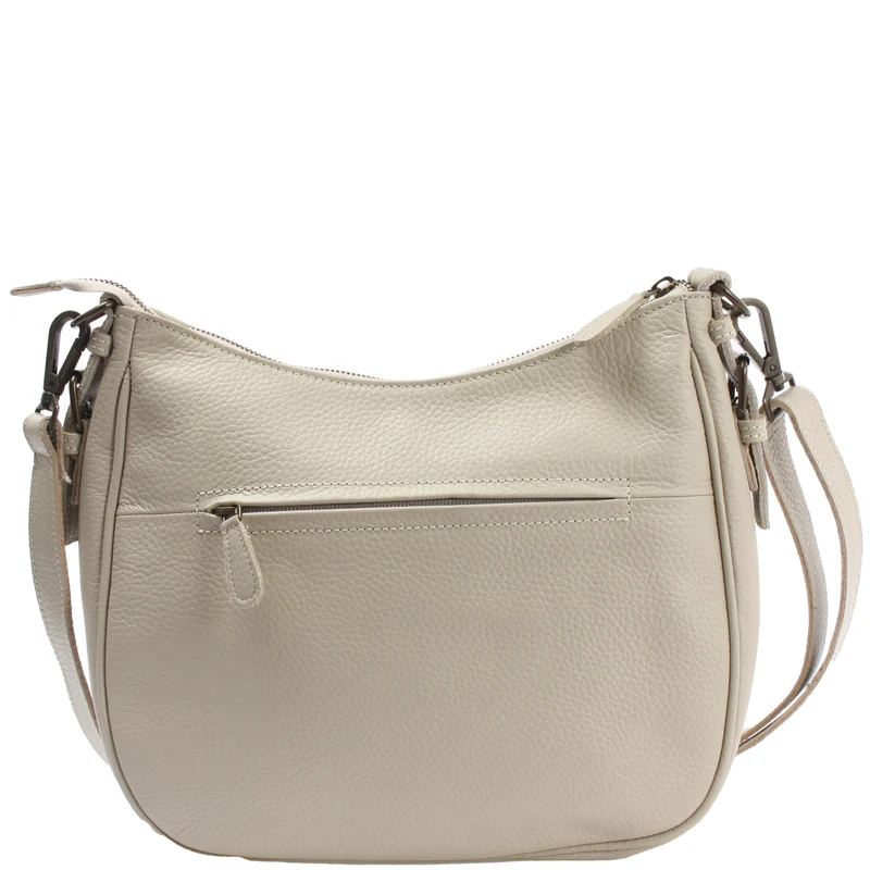 B-Ware Schultertasche Ledertasche Damentasche Leder beige LE0063