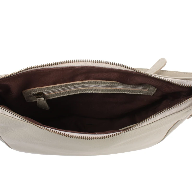 B-Ware Schultertasche Ledertasche Damentasche Leder beige LE0063