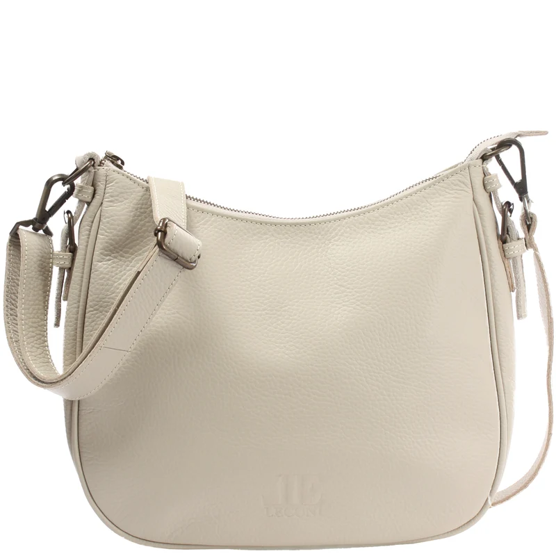 B-Ware Schultertasche Ledertasche Damentasche Leder beige LE0063