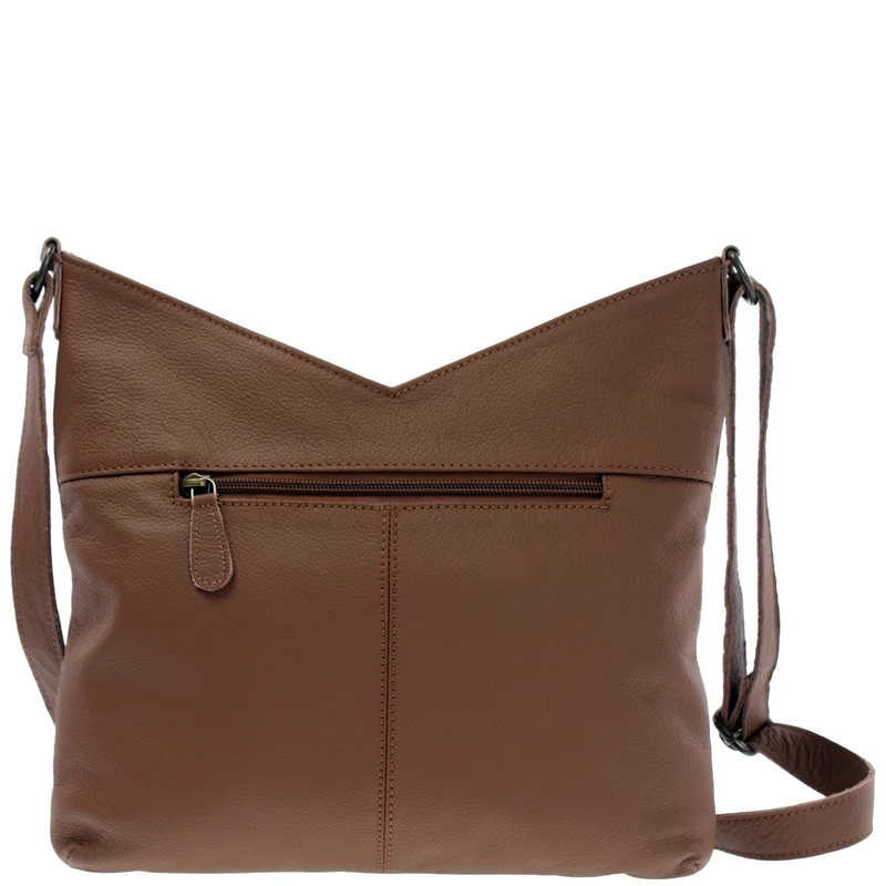 Damentasche Umhängetasche Handtasche Leder rehbraun LE0065