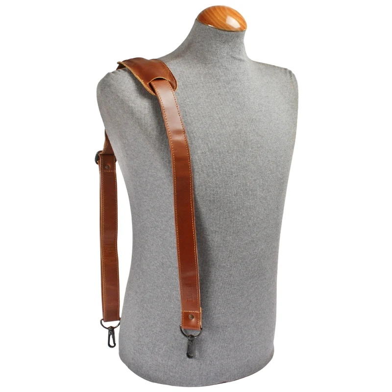 Trageriemen Leder Taschengurt cognac breit 150cm LEC-R3