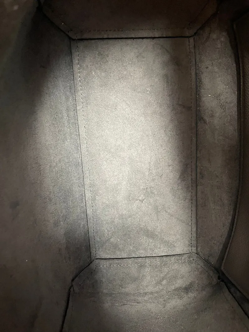 Celine Nano Gürteltasche in Grau aus genarbtem Kalbsleder 2018