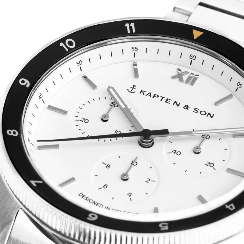 Kapten & Son Uhr Rise Steel 43Mm Silber