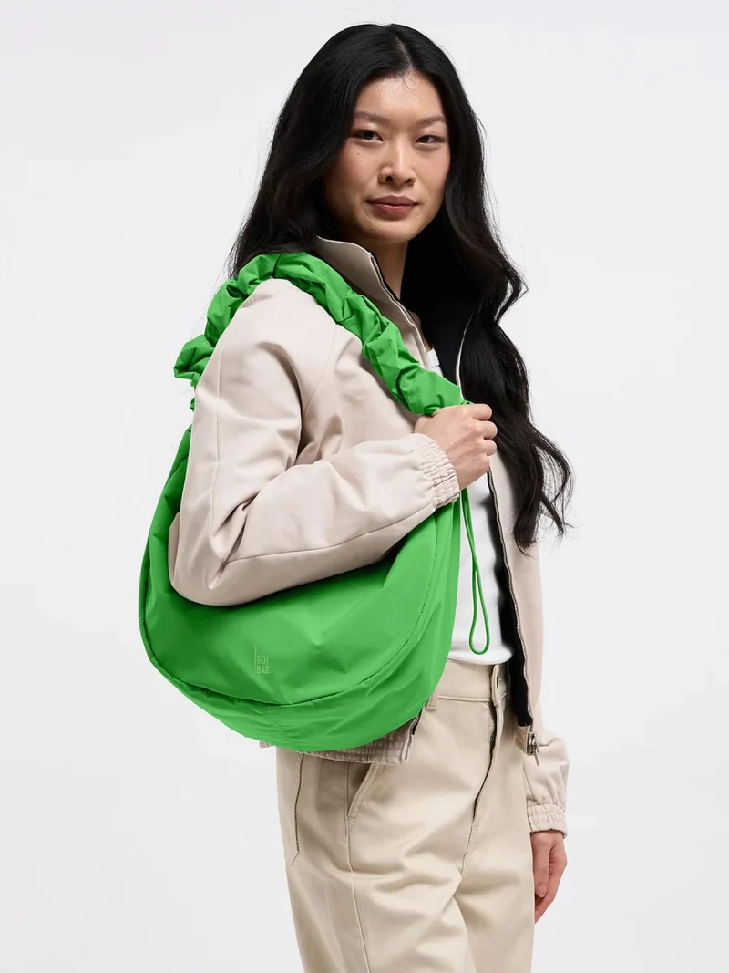 Gotbag Moon Bag Ruffle Monochrome leaf sheep hellgrün