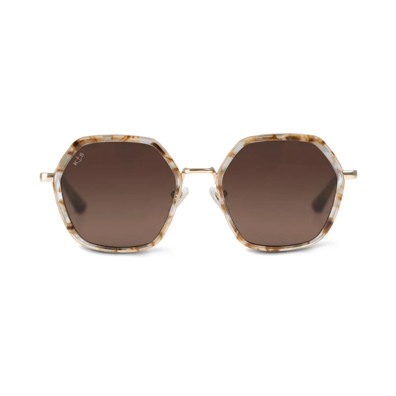 Kapten & Son Sonnenbrille Amsterdam Edge Toffee Tortoise Brown