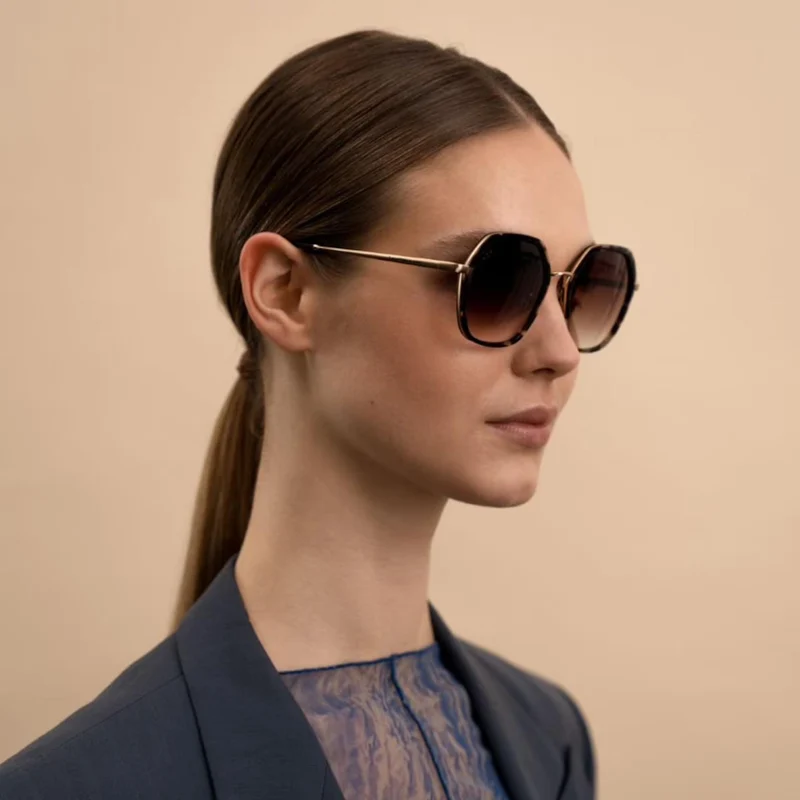 Kapten & Son Sonnenbrille Amsterdam Edge Umber Tortoise Brown