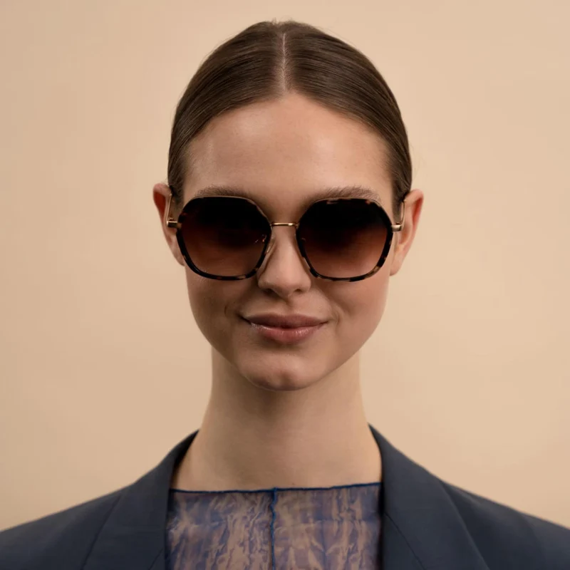 Kapten & Son Sonnenbrille Amsterdam Edge Umber Tortoise Brown