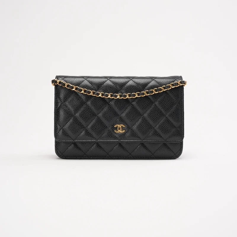 Chanel Wallet On Chain (WOC) Caviar Black 2019