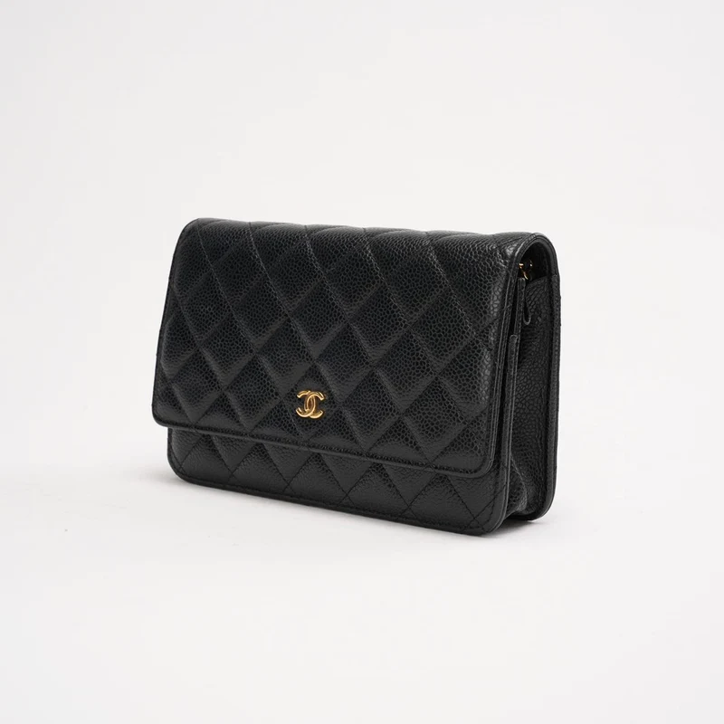 Chanel Wallet On Chain (WOC) Caviar Black 2019