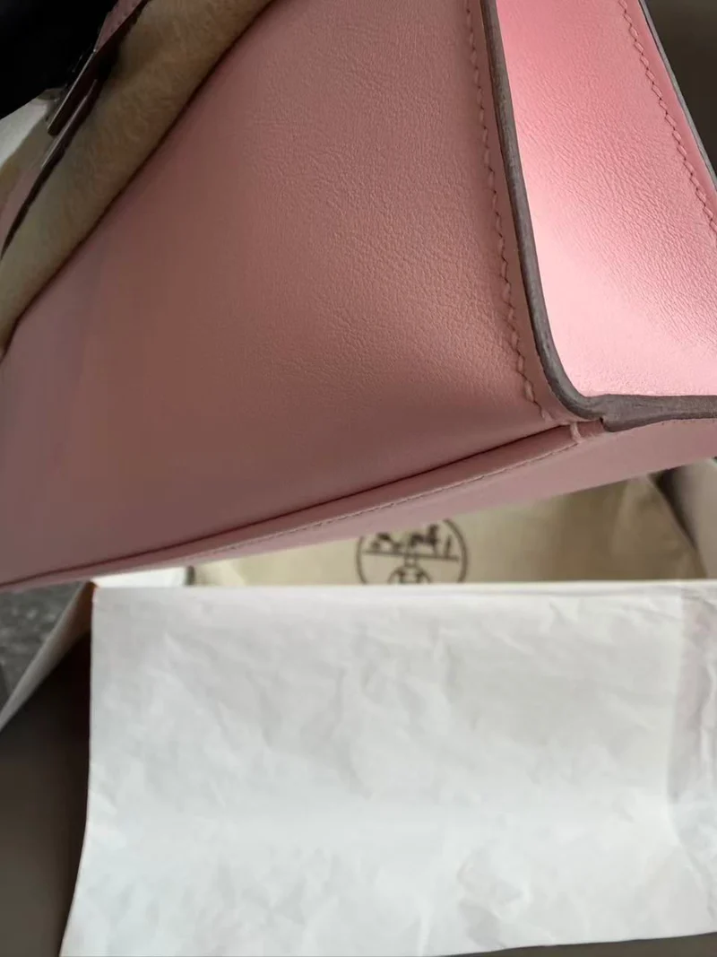 Hermes Swift Kelly Pochette Clutch Rose Sakura 2025