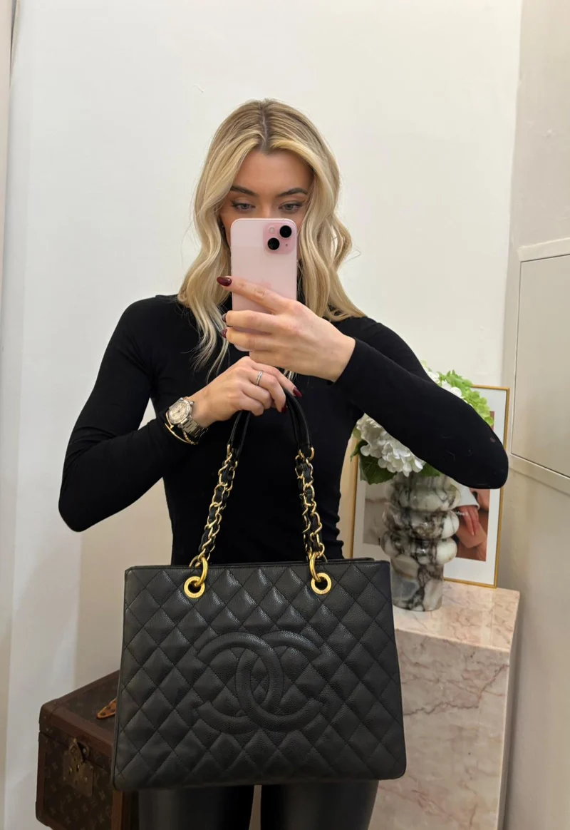 Chanel Grand Shopping Tote GST Tasche in Caviar Black 2013