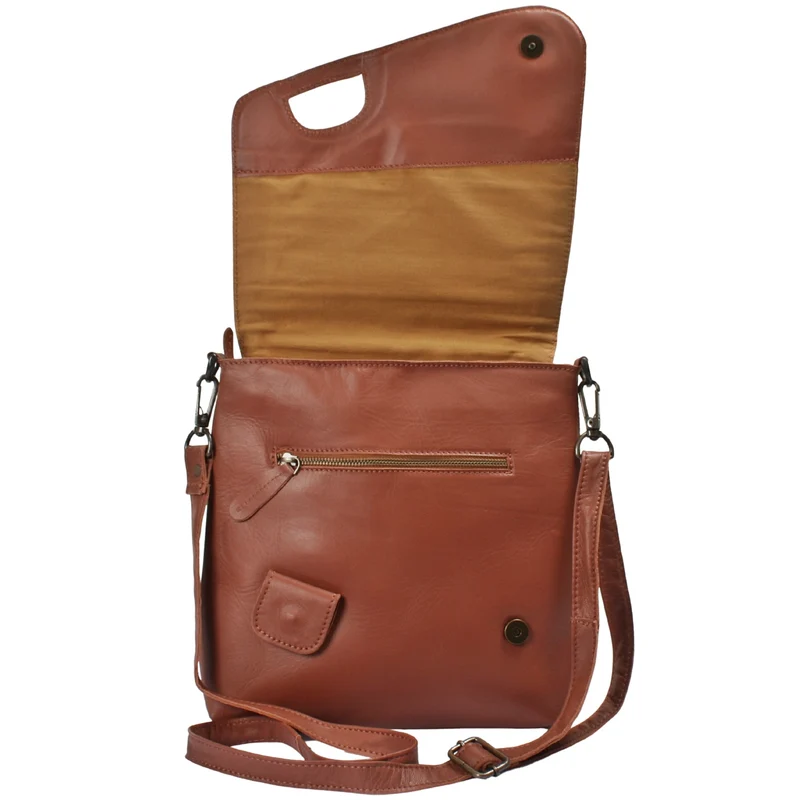 Umhängetasche Ledertasche Schultertasche Leder hellbraun LE3027