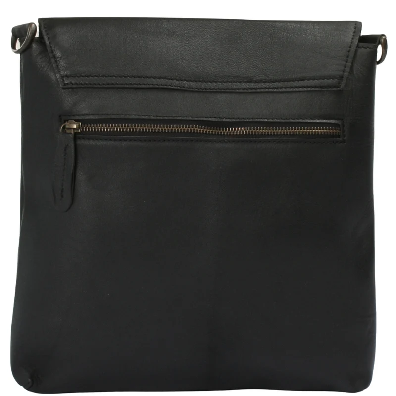Umhängetasche Ledertasche Schultertasche Leder schwarz LE3027