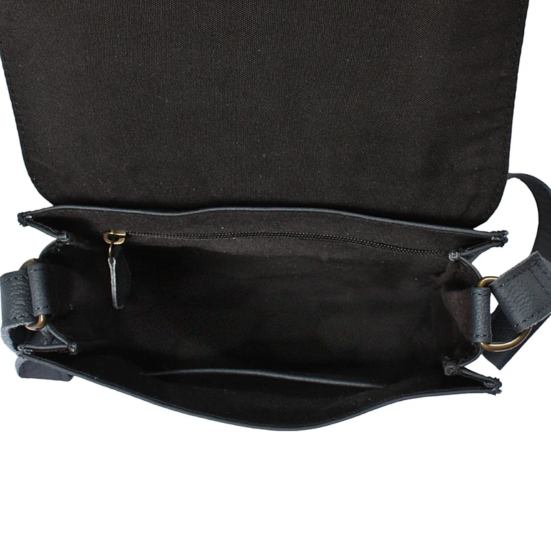 mittlere Schultertasche Umhängetasche Damentasche Leder navy LE3089