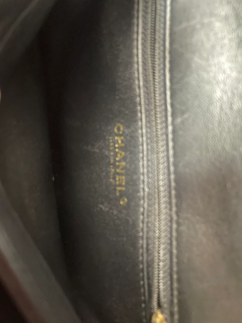 Chanel Small Trendy CC Top Handle Flap Bag aus schwarzem Lammleder, 2019