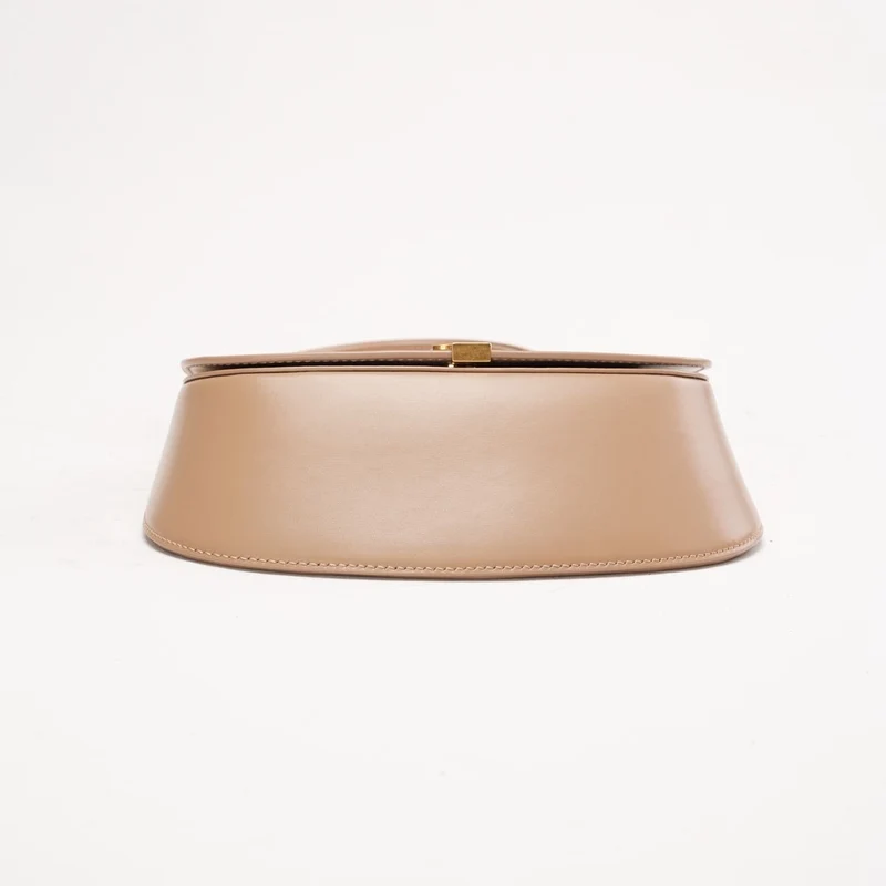 Saint Laurent Beige Mini Voltaire Henkeltasche aus Boxkalbsleder 2024