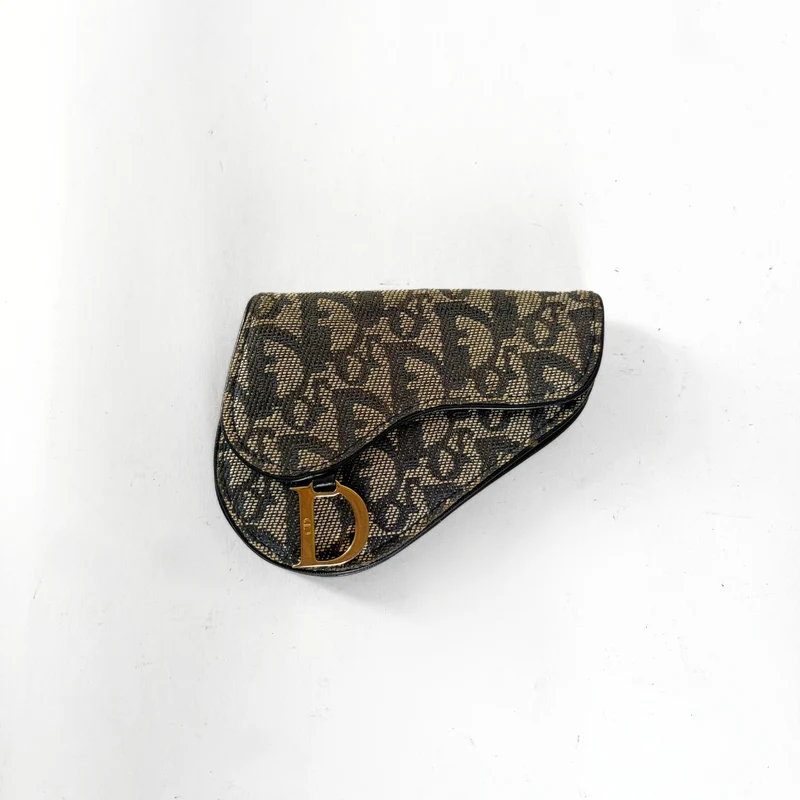 Dior Saddle Wallet Oblique Canvas