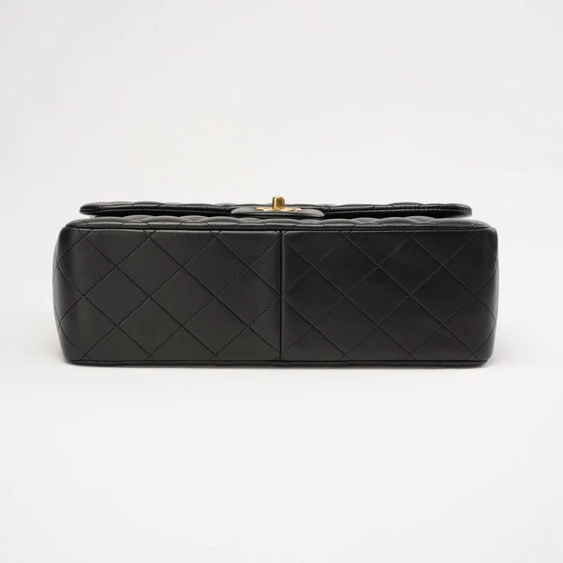 Chanel Classic Jumbo Double Flap Lamm Schwarz 2014
